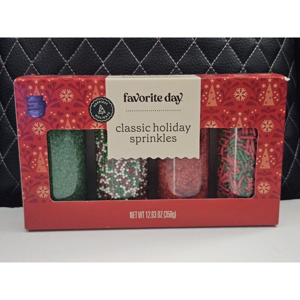 Favorite Day Classic Holiday Sprinkles Multicolor Novelty Red, Green, White